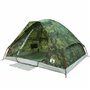 vidaXL Tente de camping à dôme 4 personnes camouflage imperméable