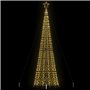 vidaXL Arbre de Noël lumineux avec piquets 1534 LED blanc chaud 500 cm