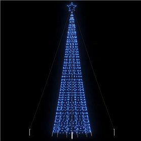 vidaXL Arbre de Noël lumineux avec pointes 1534 LED bleu 500 cm