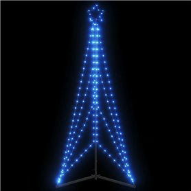 vidaXL Guirlande de sapin de Noël 363 LED bleu 182 cm