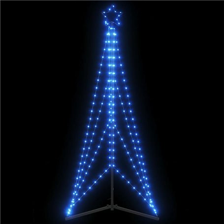 vidaXL Guirlande de sapin de Noël 363 LED bleu 182 cm