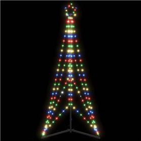 vidaXL Guirlande de sapin de Noël 363 LED colorées 182 cm