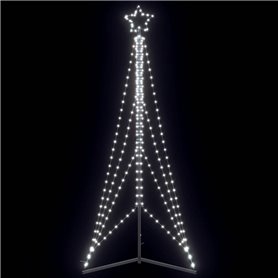 vidaXL Guirlande de sapin de Noël 483 LED blanc froid 240 cm