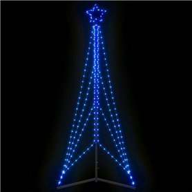 vidaXL Guirlande de sapin de Noël 483 LED bleu 240 cm