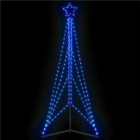 vidaXL Guirlande de sapin de Noël 483 LED bleu 240 cm