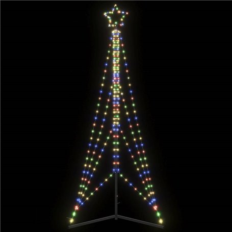 vidaXL Guirlande de sapin de Noël 483 LED colorées 240 cm