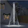 vidaXL Guirlande de sapin de Noël 615 LED blanc froid 404,5 cm