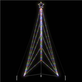 vidaXL Guirlande de sapin de Noël 615 LED colorées 404