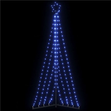 vidaXL Guirlande de sapin de Noël 339 LED bleu 187 cm