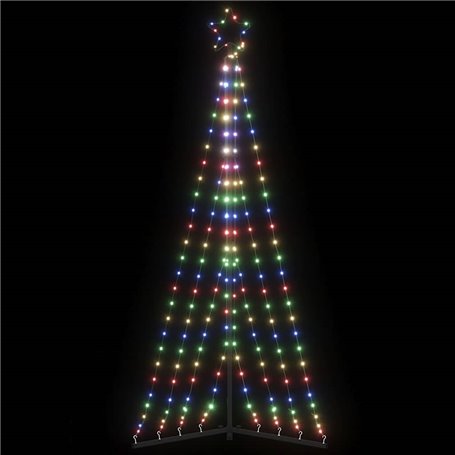 vidaXL Guirlande de sapin de Noël 339 LED colorées 187 cm