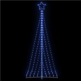 vidaXL Guirlande de sapin de Noël 447 LED bleu 249 cm