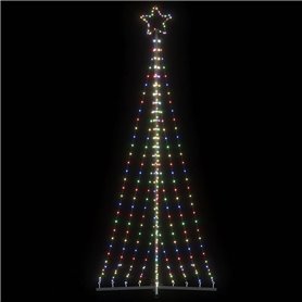 vidaXL Guirlande de sapin de Noël 447 LED colorées 249 cm