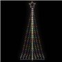 vidaXL Guirlande de sapin de Noël 447 LED colorées 249 cm