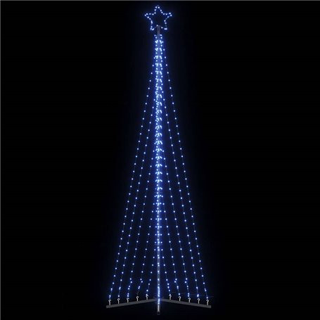 vidaXL Guirlande de sapin de Noël 495 LED bleu 300