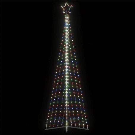 vidaXL Guirlande de sapin de Noël 495 LED colorées 300