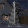 vidaXL Guirlande de sapin de Noël 570 LED blanc froid 399 cm