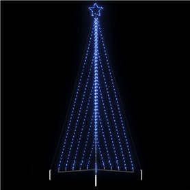 vidaXL Guirlande de sapin de Noël 570 LED bleu 399 cm