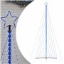 vidaXL Guirlande de sapin de Noël 789 LED bleu 476 cm