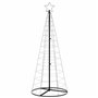 vidaXL Arbre de Noël lumineux conique 200 LED blanc chaud 182 cm