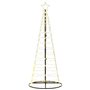 vidaXL Arbre de Noël lumineux conique 200 LED blanc chaud 182 cm