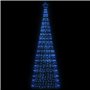 vidaXL Arbre de Noël lumineux conique 550 LED bleu 304 cm