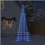 vidaXL Arbre de Noël lumineux conique 550 LED bleu 304 cm