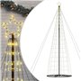 vidaXL Arbre de Noël lumineux conique 1534 LED blanc chaud 503 cm