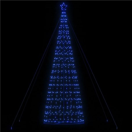 vidaXL Arbre de Noël lumineux conique 1534 LED bleu 503 cm