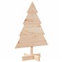 vidaXL Arbre de Noël en bois pour décoration 70 cm bois massif