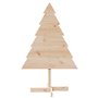 vidaXL Arbre de Noël en bois pour décoration 110 cm bois massif