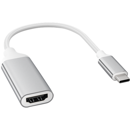 Adaptateur Renforcé USB C vers HDMI Hight Speed Blanc Force Power Lite