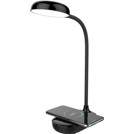 Lampe avec Chargeur induction 15W Noir Bigben