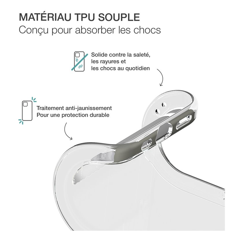 Image secondaire de Pack Samsung Galaxy S24 FE Accessoires Coque Transparente + Verre trempé + SmartFrame - 60% verre recyclé Bigben