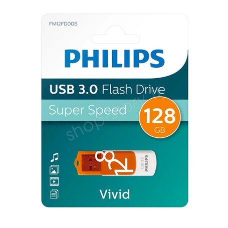 Philips FM12FD00B lecteur USB flash 128 Go USB Type-A 3.2 Gen 1 (3.1 Gen 1) Orange