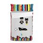 Housse de couette non rembourrée HappyFriday Mr Fox Bat Multicouleur 90 x 200 cm