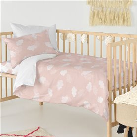 Parure de couette HappyFriday BASIC KIDS Rose Lit de bébé 28 x 2 x 38 cm