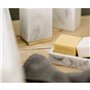Porte-savon Alexandra House Living Blanc Doré Acier inoxydable Polyrésine 9 x 3 x 12 cm
