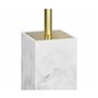Brosse de salle de wc Alexandra House Living Blanc Doré Acier inoxydable Polyrésine 8 x 33 x 8 cm
