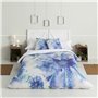 Parure de couette Hosteline BATIK Bleu Lit ½ persones 3 Pièces