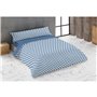 Parure de couette Hosteline MOTA Bleu Lit king size 260 x 240 cm 4 Pièces