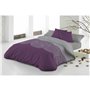 Parure de couette Hosteline ONENAL Mauve Lit 1 persone 3 Pièces