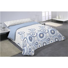 Parure de couette Hosteline CARLOSAL Bleu Lit 1 persone 2 Pièces