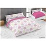 Parure de couette Hosteline FLORENCIA Rose Lit king size 3 Pièces