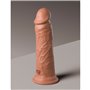 Gode réaliste Pipedream - King Cock Silicone Naturel