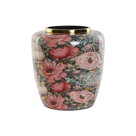 Vase Home ESPRIT Multicouleur Rose Métal 33 x 33 x 35 cm