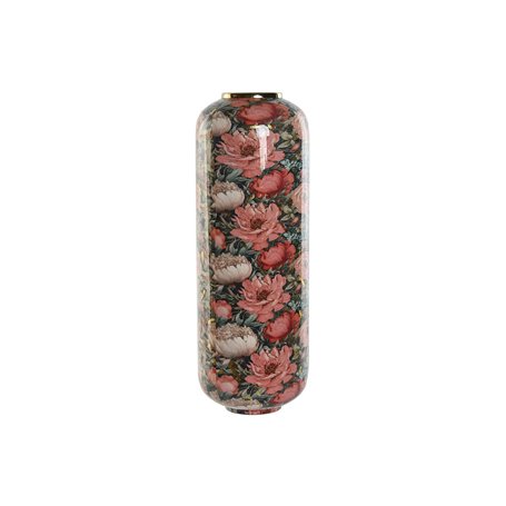 Vase Home ESPRIT Multicouleur Rose Métal 25 x 25 x 69