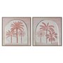 Cadre Home ESPRIT Beige Corail Palmiers Colonial 60 x 2