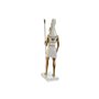 Figurine Décorative Home ESPRIT Blanc Doré Résine Oriental Égyptien 7 x 11,5 x 36 cm (2 Unités)