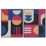 Cadre Home ESPRIT Bleu Noir Moderne Urbaine 63 x 3 x 83 cm (2 Unités)