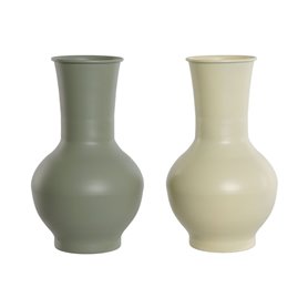 Vase Home ESPRIT Vert Crème Métal 20 x 20 x 34